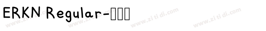 ERKN Regular字体转换
